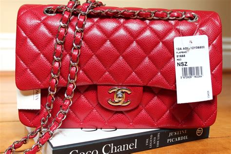 medium red chanel bag|Chanel medium classic flap bag.